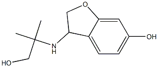 3-[(1-hydroxy-2-methylpropan-2-yl)amino]-2,3-dihydro-1-benzofuran-6-ol Structure