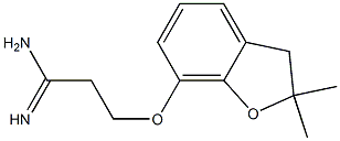 3-[(2,2-dimethyl-2,3-dihydro-1-benzofuran-7-yl)oxy]propanimidamide Structure