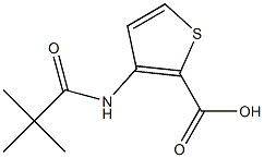 3-[(2,2-dimethylpropanoyl)amino]thiophene-2-carboxylic acid Structure