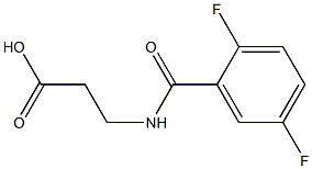 3-[(2,5-difluorobenzoyl)amino]propanoic acid Structure