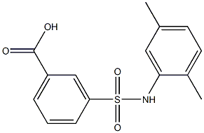 3-[(2,5-dimethylphenyl)sulfamoyl]benzoic acid Structure