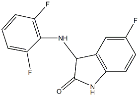 3-[(2,6-difluorophenyl)amino]-5-fluoro-2,3-dihydro-1H-indol-2-one 구조식 이미지