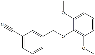 3-[(2,6-dimethoxyphenoxy)methyl]benzonitrile Structure