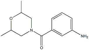 3-[(2,6-dimethylmorpholin-4-yl)carbonyl]aniline Structure