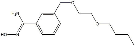 3-[(2-butoxyethoxy)methyl]-N'-hydroxybenzene-1-carboximidamide Structure