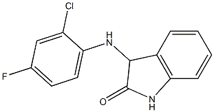 3-[(2-chloro-4-fluorophenyl)amino]-2,3-dihydro-1H-indol-2-one Structure