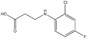 3-[(2-chloro-4-fluorophenyl)amino]propanoic acid Structure