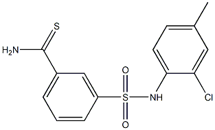 3-[(2-chloro-4-methylphenyl)sulfamoyl]benzene-1-carbothioamide Structure