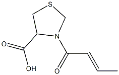 3-[(2E)-but-2-enoyl]-1,3-thiazolidine-4-carboxylic acid Structure