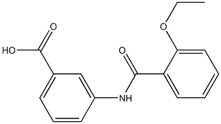 3-[(2-ethoxybenzoyl)amino]benzoic acid 구조식 이미지