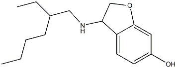 3-[(2-ethylhexyl)amino]-2,3-dihydro-1-benzofuran-6-ol 구조식 이미지