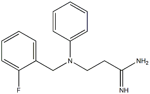 3-[(2-fluorobenzyl)(phenyl)amino]propanimidamide Structure