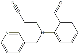 3-[(2-formylphenyl)(pyridin-3-ylmethyl)amino]propanenitrile 구조식 이미지