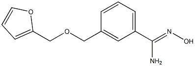 3-[(2-furylmethoxy)methyl]-N'-hydroxybenzenecarboximidamide 구조식 이미지