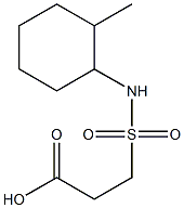 3-[(2-methylcyclohexyl)sulfamoyl]propanoic acid 구조식 이미지