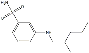 3-[(2-methylpentyl)amino]benzene-1-sulfonamide Structure