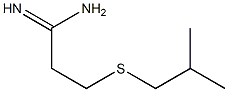 3-[(2-methylpropyl)sulfanyl]propanimidamide Structure