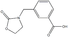 3-[(2-oxo-1,3-oxazolidin-3-yl)methyl]benzoic acid 구조식 이미지