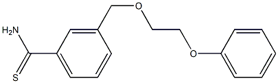 3-[(2-phenoxyethoxy)methyl]benzenecarbothioamide 구조식 이미지