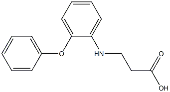 3-[(2-phenoxyphenyl)amino]propanoic acid Structure