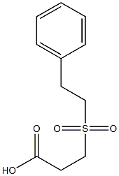 3-[(2-phenylethyl)sulfonyl]propanoic acid Structure