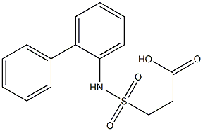 3-[(2-phenylphenyl)sulfamoyl]propanoic acid 구조식 이미지
