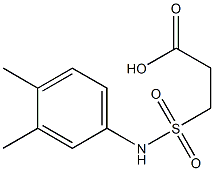 3-[(3,4-dimethylphenyl)sulfamoyl]propanoic acid 구조식 이미지