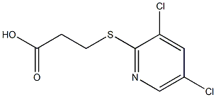 3-[(3,5-dichloropyridin-2-yl)thio]propanoic acid Structure