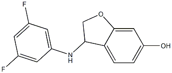 3-[(3,5-difluorophenyl)amino]-2,3-dihydro-1-benzofuran-6-ol Structure