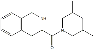 3-[(3,5-dimethylpiperidin-1-yl)carbonyl]-1,2,3,4-tetrahydroisoquinoline 구조식 이미지