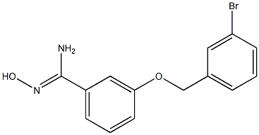 3-[(3-bromobenzyl)oxy]-N'-hydroxybenzenecarboximidamide Structure