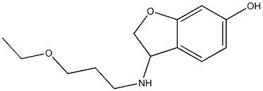 3-[(3-ethoxypropyl)amino]-2,3-dihydro-1-benzofuran-6-ol 구조식 이미지