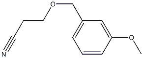 3-[(3-methoxybenzyl)oxy]propanenitrile 구조식 이미지