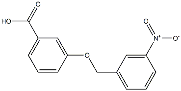 3-[(3-nitrophenyl)methoxy]benzoic acid Structure