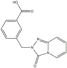 3-[(3-oxo[1,2,4]triazolo[4,3-a]pyridin-2(3H)-yl)methyl]benzoic acid 구조식 이미지