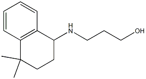 3-[(4,4-dimethyl-1,2,3,4-tetrahydronaphthalen-1-yl)amino]propan-1-ol 구조식 이미지