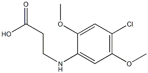 3-[(4-chloro-2,5-dimethoxyphenyl)amino]propanoic acid 구조식 이미지
