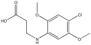 3-[(4-chloro-2,5-dimethoxyphenyl)amino]propanoic acid Structure