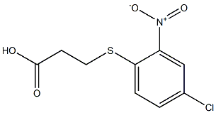 3-[(4-chloro-2-nitrophenyl)thio]propanoic acid Structure