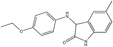 3-[(4-ethoxyphenyl)amino]-5-methyl-2,3-dihydro-1H-indol-2-one 구조식 이미지