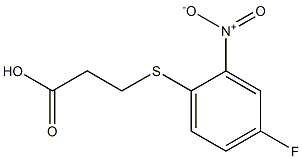 3-[(4-fluoro-2-nitrophenyl)sulfanyl]propanoic acid 구조식 이미지