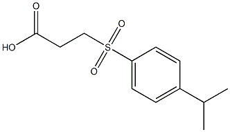 3-[(4-isopropylphenyl)sulfonyl]propanoic acid Structure