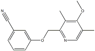 3-[(4-methoxy-3,5-dimethylpyridin-2-yl)methoxy]benzonitrile 구조식 이미지