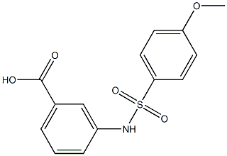3-[(4-methoxybenzene)sulfonamido]benzoic acid Structure