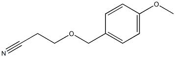 3-[(4-methoxyphenyl)methoxy]propanenitrile Structure
