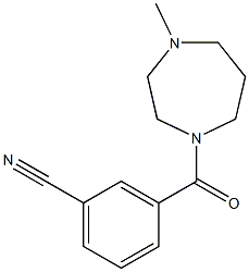 3-[(4-methyl-1,4-diazepan-1-yl)carbonyl]benzonitrile Structure