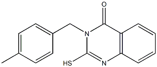 3-[(4-methylphenyl)methyl]-2-sulfanyl-3,4-dihydroquinazolin-4-one 구조식 이미지