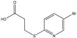 3-[(5-bromopyridin-2-yl)thio]propanoic acid Structure