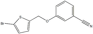 3-[(5-bromothien-2-yl)methoxy]benzonitrile 구조식 이미지