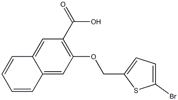 3-[(5-bromothiophen-2-yl)methoxy]naphthalene-2-carboxylic acid Structure